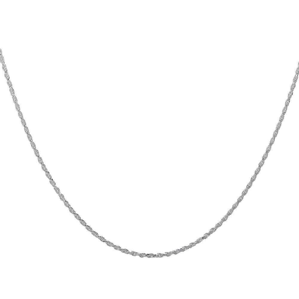 Sterling Silver Rope Chain Necklace – 1.4mm | 24" - NWT